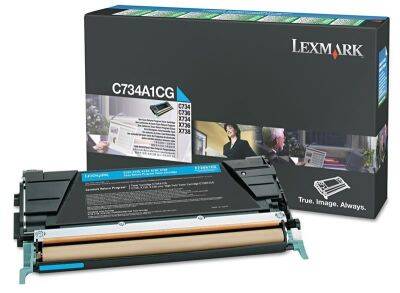 Lexmark X746-X746A1CG Cyan Original Toner - 1
