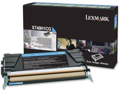 Lexmark X748-X748H1CG Mavi Orjinal Toner Yüksek Kapasiteli - 1