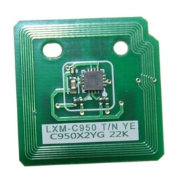 LEXMARK - Lexmark X950-X950X2YG Sarı Toner Chip