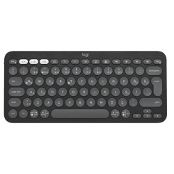 Logitech K380S Pebble-Key Bluetooth Keyboard Black - Logitech