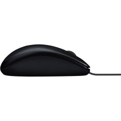 Logitech M100 Black Wired Optical Mouse USB - 3