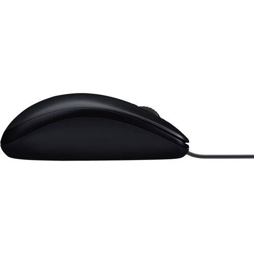 Logitech M100 Black Wired Optical Mouse USB - 3