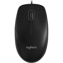 Logitech M100 Black Wired Optical Mouse USB - Logitech
