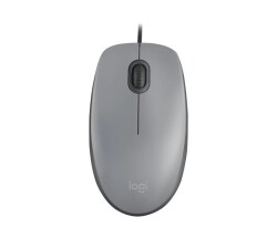 Logitech M110 Gray Wired Optical Mouse USB - Logitech
