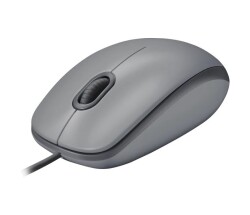 Logitech M110 Gray Wired Optical Mouse USB - 2
