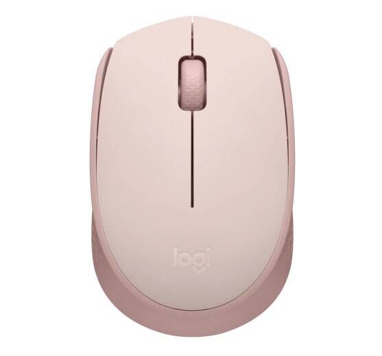 Logitech M171 Wireless Mouse Pink – Medium Size, USB Optical, and Ergonomic Design - 1