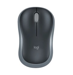 Logitech M185 Wireless Mouse Black-Grey USB Receiver Small Size - Logitech