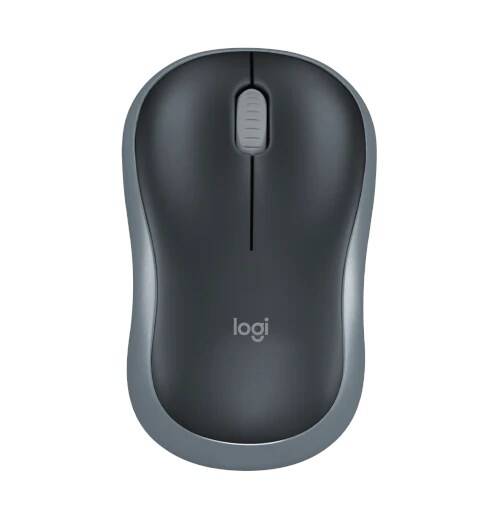 Logitech M185 Wireless Mouse Black-Grey USB Receiver Small Size - 1