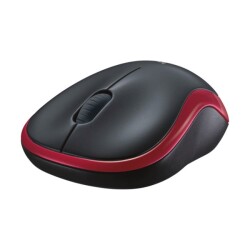 Logitech M185 Kablosuz Mouse Siyah-Kırmızı – Küçük Boy, USB Alıcı ile Kablosuz - 3