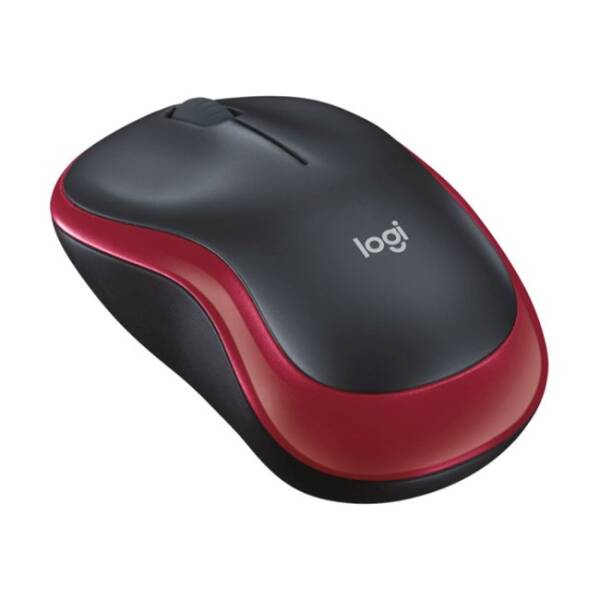 Logitech M185 Kablosuz Mouse Siyah-Kırmızı – Küçük Boy, USB Alıcı ile Kablosuz - 2