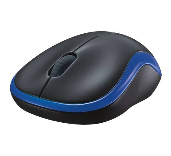 Logitech M185 Kablosuz Mouse Siyah-Mavi – Küçük Boy, USB Alıcı ve Çoklu Cihaz Desteği - 2