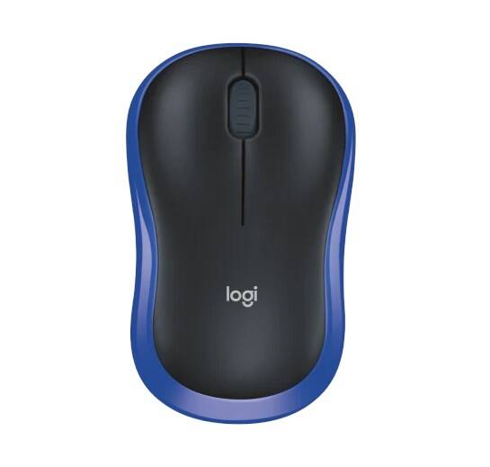 Logitech M185 Kablosuz Mouse Siyah-Mavi – Küçük Boy, USB Alıcı ve Çoklu Cihaz Desteği - 1