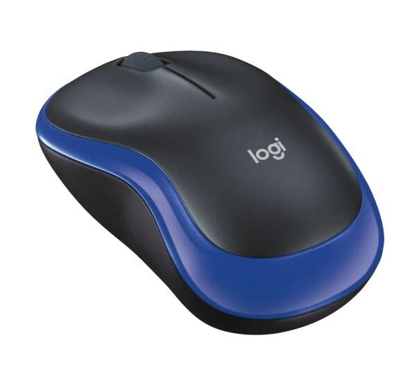 Logitech M185 Kablosuz Mouse Siyah-Mavi – Küçük Boy, USB Alıcı ve Çoklu Cihaz Desteği - 3