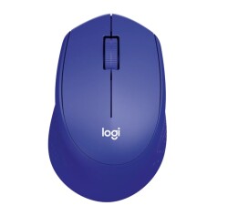 Logitech M330 Wireless Mouse Cyan – Medium Size, Silent and Ergonomic Design - Logitech