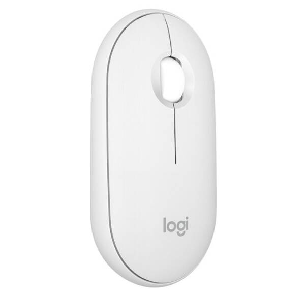 Logitech M350s Pebble 2 Bluetooth Kablosuz Mouse Beyaz – Sessiz, Taşınabilir ve Şık Tasarım - 1