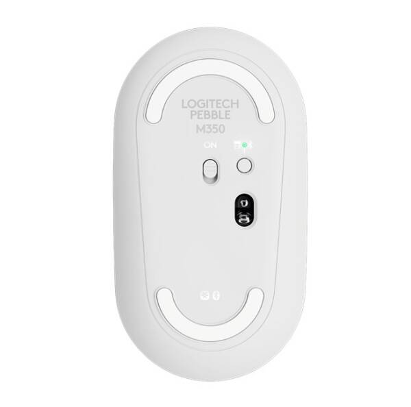 Logitech M350s Pebble 2 Bluetooth Kablosuz Mouse Beyaz – Sessiz, Taşınabilir ve Şık Tasarım - 3