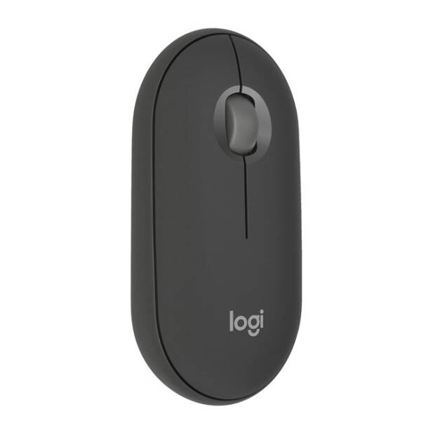Logitech M350s Pebble 2 Bluetooth Mouse Graphite – Small Size, Silent, and Multi-Device Support - 1