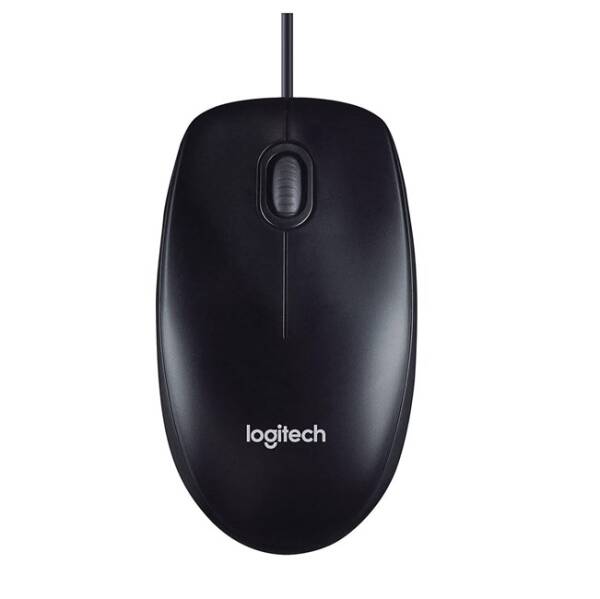 Logitech M90 Wired Optical Mouse USB Black - 1