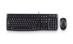Logitech MK120 Q Turkish USB Wired Keyboard and Mouse Set – Black - Logitech