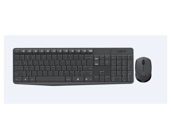 Logitech MK235 Kablosuz Set Siyah - 1