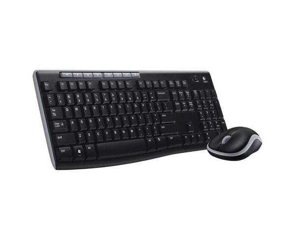 Logitech MK270 Kablosuz Klavye ve Mouse Set Siyah USB Alıcı Q Türkçe - 1
