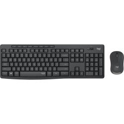 Logitech MK295 Wireless Keyboard and Mouse Set Black USB Receiver Q Turkish - Logitech