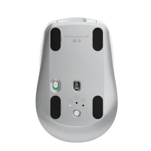Logitech MX Anywhere 3S Beyaz – Şarj Edilebilir Kablosuz Bluetooth Mouse - 3