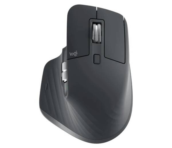 Logitech MX Master 3S Rechargeable Wireless Mouse Black – Large Size, Multi-Device Support - 1