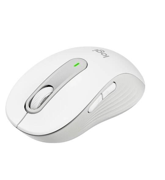 Logitech Signature M650 Bluetooth Kablosuz Mouse Beyaz-Gri – Orta Boy ve Ergonomik Tasarım - 2