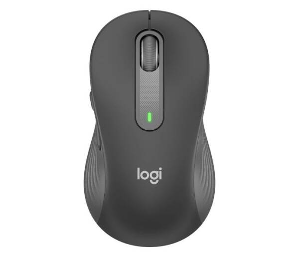 Logitech Signature M650 L Bluetooth Wireless Mouse Black-Graphite – Large Size, Ergonomic Body - 1