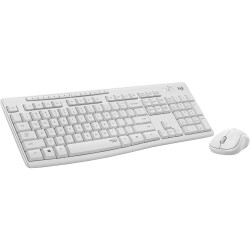 Logitech MK295 Q Türkçe Sessiz Kablosuz Keyboard Mouse Seti White - Logitech