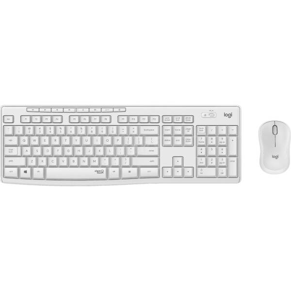 Logitech MK295 Q Türkçe Sessiz Kablosuz Klavye Mouse Seti Beyaz - 2