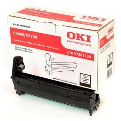 Oki C5550-43381724 Original Black Drum Unit - 1