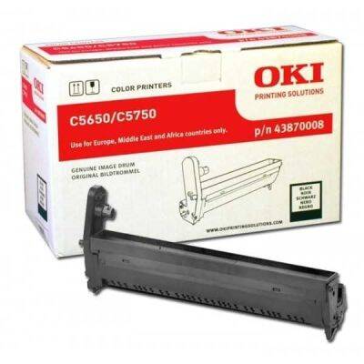 Oki C5650-43870008 Original Black Drum Unit - 1