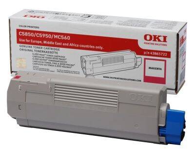 Oki C5850-43865742 Kırmızı Orjinal Toner