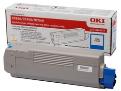 Oki C5850-43865743 Cyan Original Toner - OKI