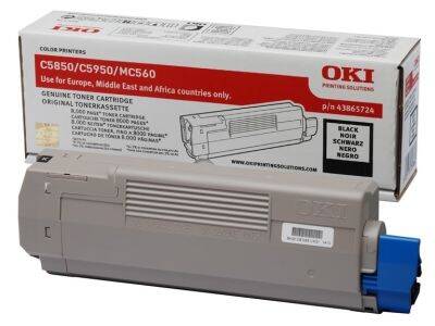 Oki C5850-43865744 Siyah Orjinal Toner