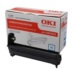Oki C5850-43870023 Original Cyan Drum Unit - OKI