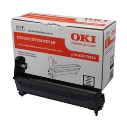 Oki C5850-43870024 Original Black Drum Unit - OKI