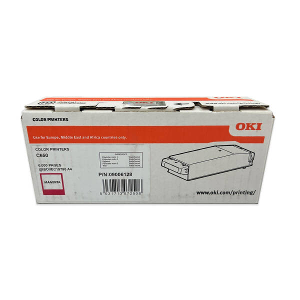 Oki C650-9006128 Kırmızı Orijinal Toner - 1