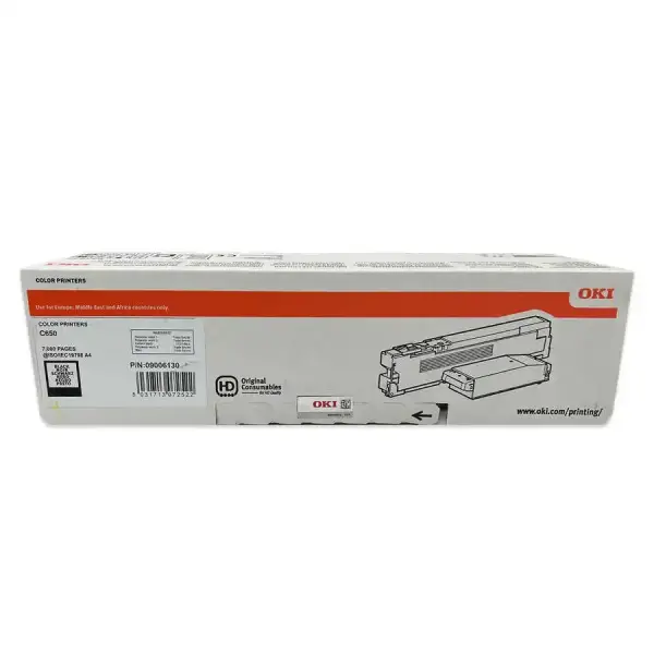 Oki C650-9006130 Black Original Toner - 1