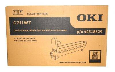 Oki C711WT-44318529 White Original Drum Unit - 1