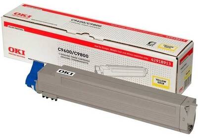 Oki C9600-42918961 Yellow Original Toner - 1