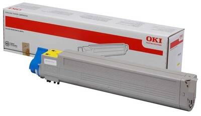 Oki C9655-43837133 Sarı Orjinal Toner