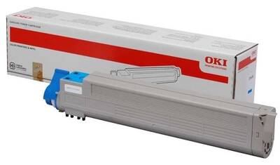 Oki C9655-43837135 Cyan Original Toner - 1