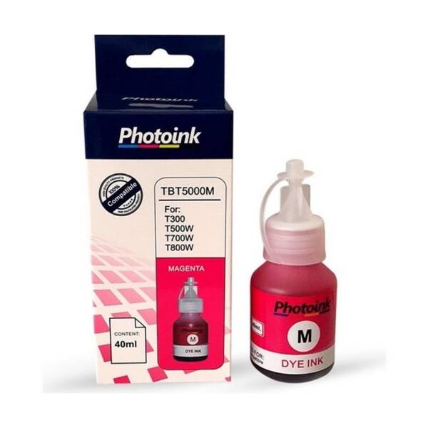 Photoink Brother T300/500 Serisi Universal Magenta Mürekkep 40 ML - 1