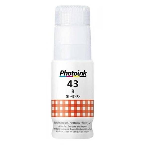 Photoink Canon GI-43 Red Mürekkep 70 ML - 1