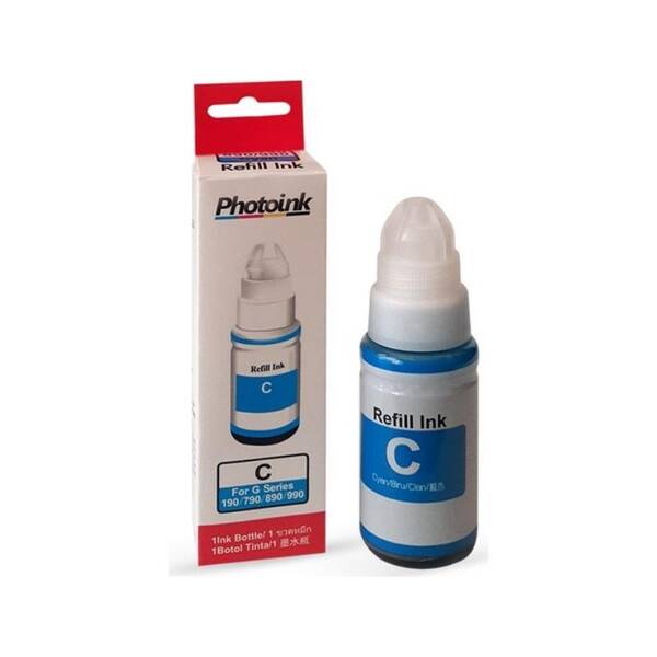 Photoink Canon GI-490 Cyan Mürekkep 70 ML - 1