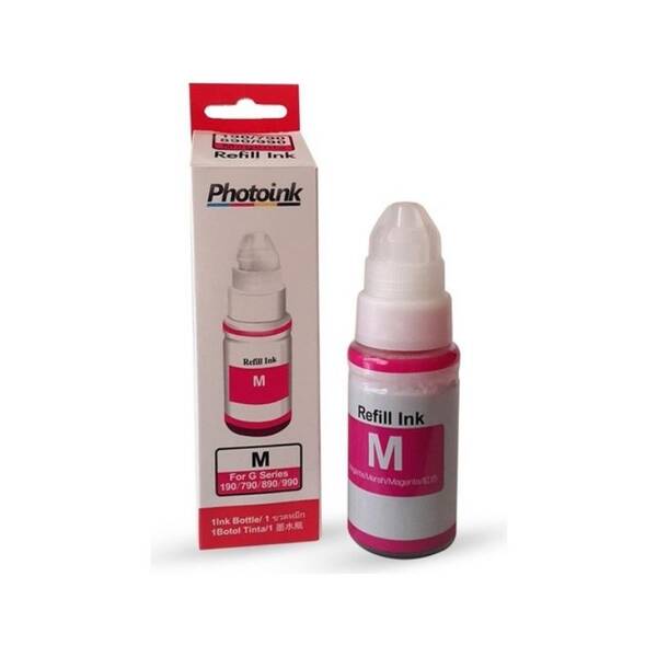 Photoink Canon GI-490 Magenta Mürekkep 70 ML - 1