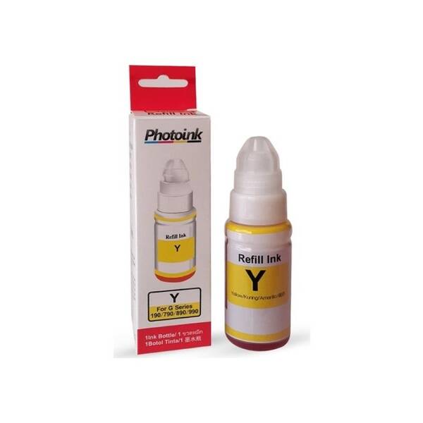 Photoink Canon GI-490 Yellow Mürekkep 70 ML - 1